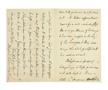 (SLAVERY AND ABOLITION--DOUGLASS, FREDERICK.) BREWSTER, BENJAMIN H. Autograph Letter Signed to Ulysses S. Grant, congratulating him on